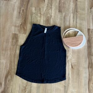 Athleta Black Muscle Tee Top
